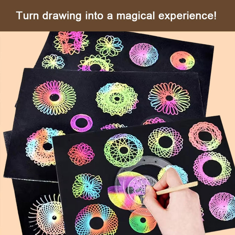 Kurvegir Spirograph ritverktyg