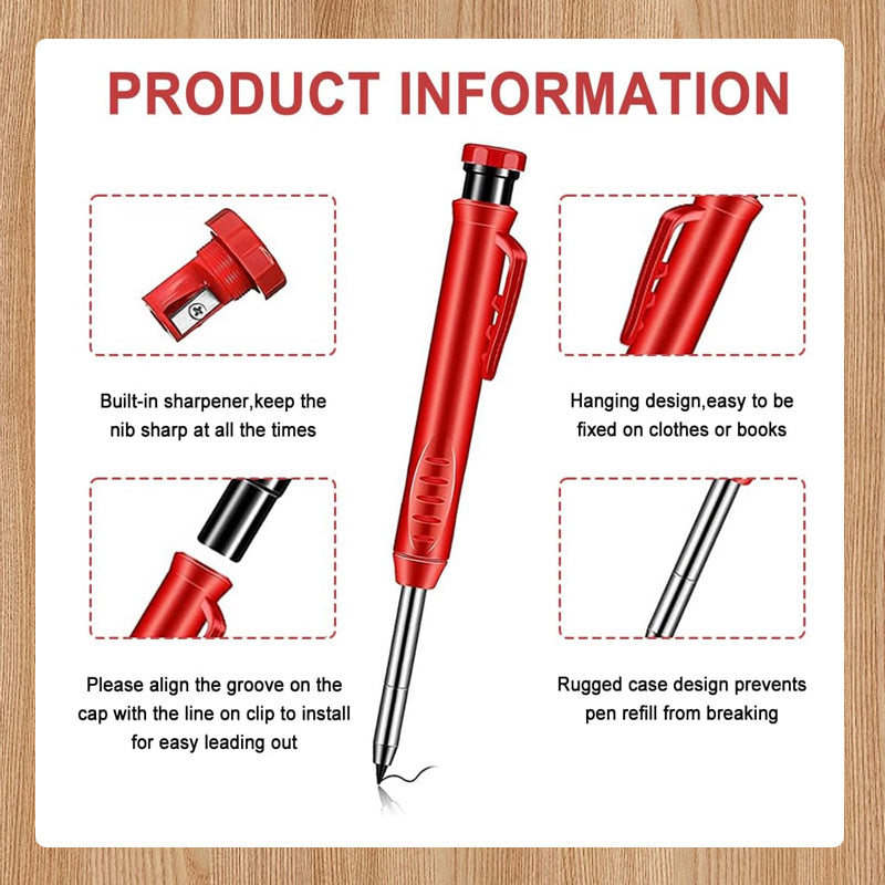 Metallpennor med långt huvud för träbearbetning-Gratis påfyllning vid köp