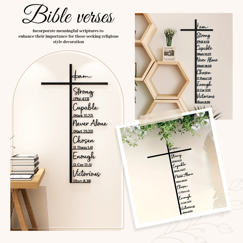 Metallkors väggkonst med Jesus krucifix