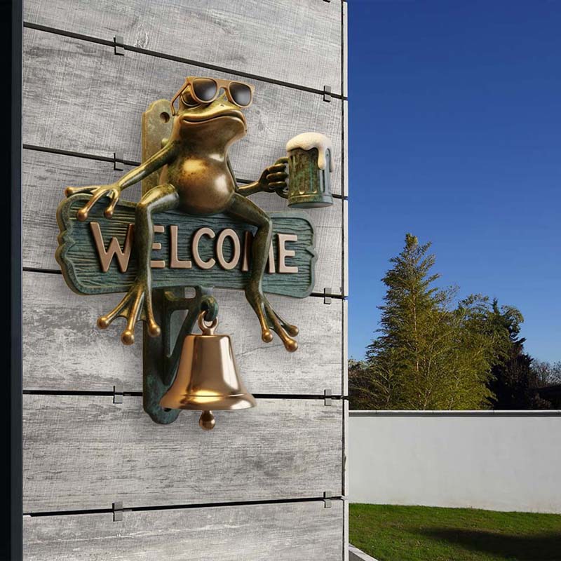 🐸Chill Frog WELCOME dörrklocka