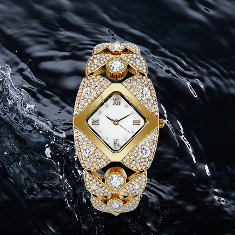 Damklocka I Retrostil Med Quartz-Motiv/Ladies' Retro-Style Quartz Watch