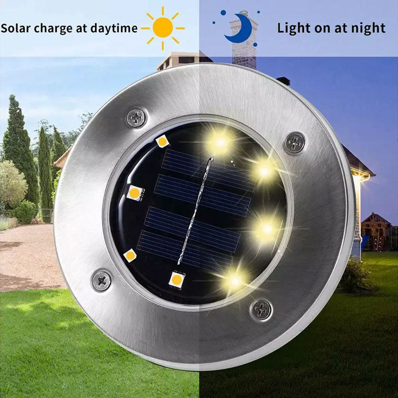 LED-solcellelys på bakken