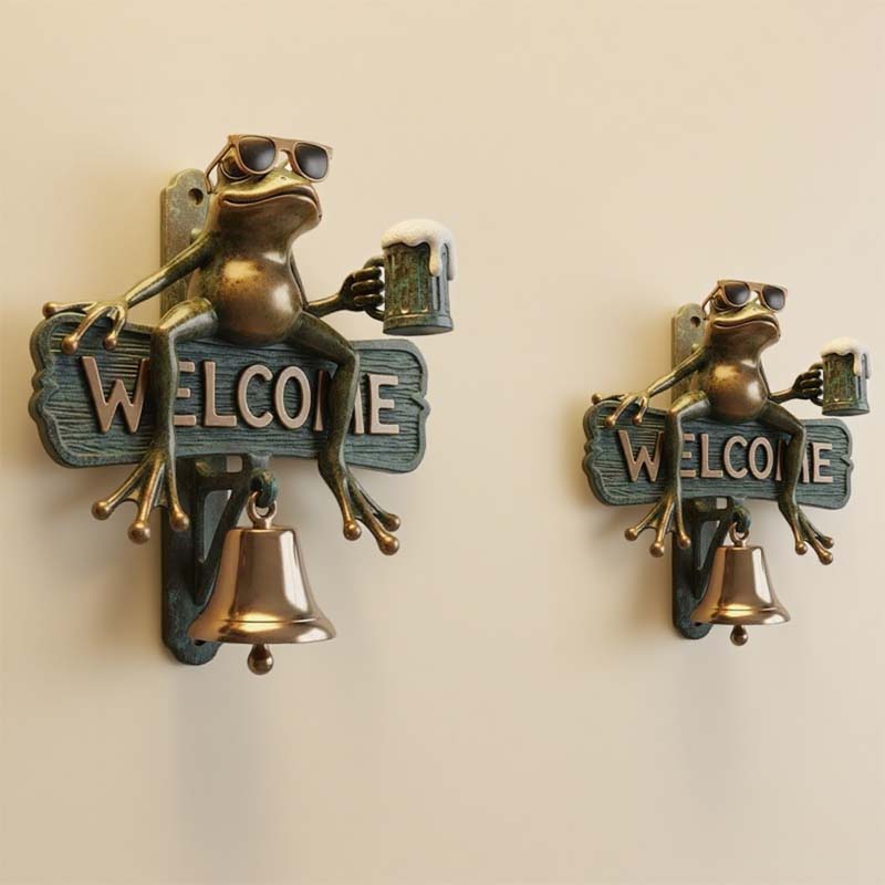 🐸Chill Frog WELCOME dörrklocka