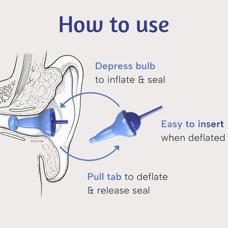 Innovativa uppblåsbara öronproppar