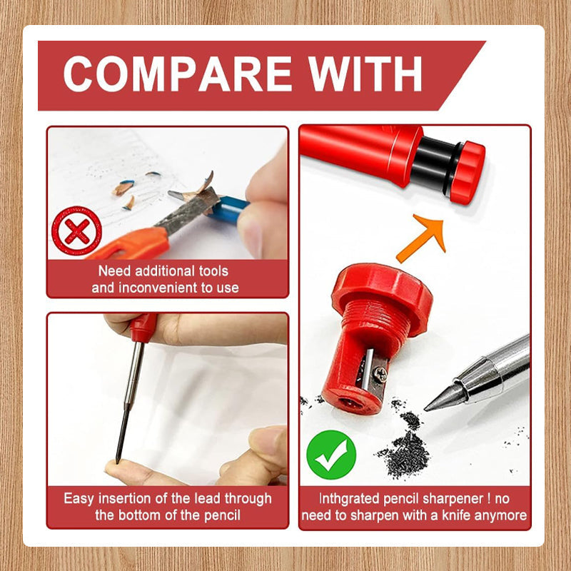 Metallpennor med långt huvud för träbearbetning-Gratis påfyllning vid köp