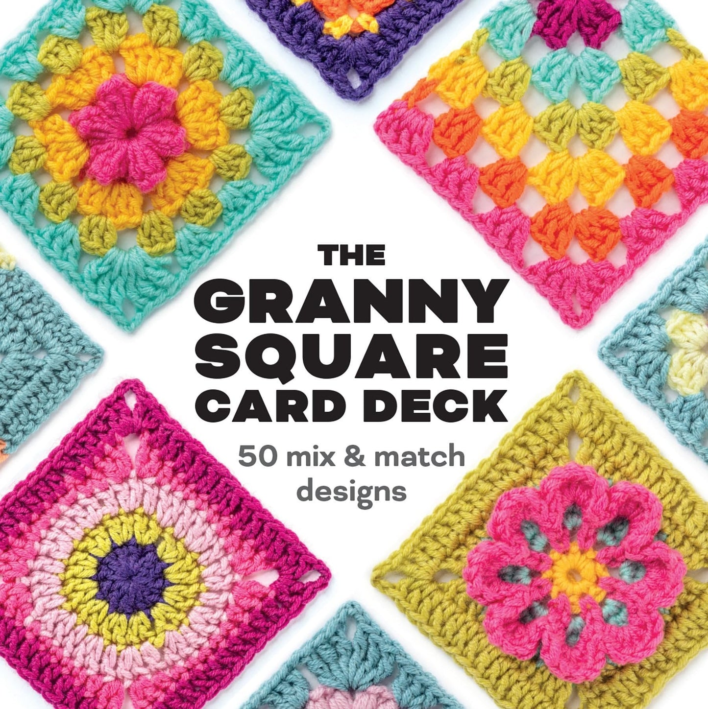 [50 miks og match design]The Granny Square Card Deck/The Granny Square Card Deck,Stickmönsteruppsättning