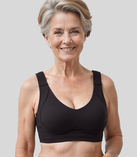🎁Ribbad push-up-bh med justerbara byglar för kvinnor