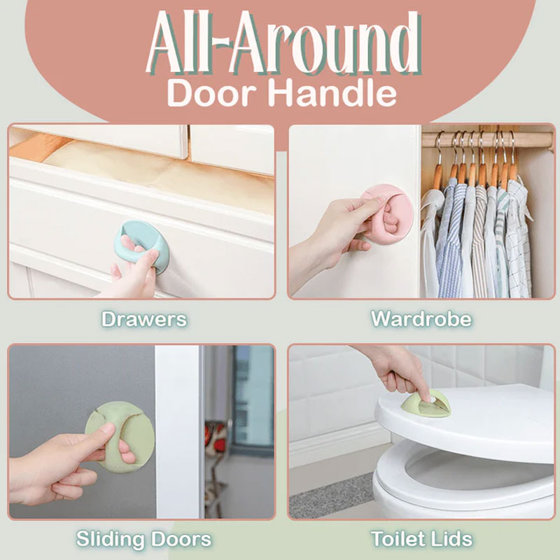 Lättgreppat, mångsidigt, borrfritt möbelhandtag