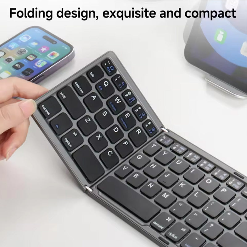 Bärbart vikbart Bluetooth-tangentbord 🚀 Lätt och smidigt med touchpad