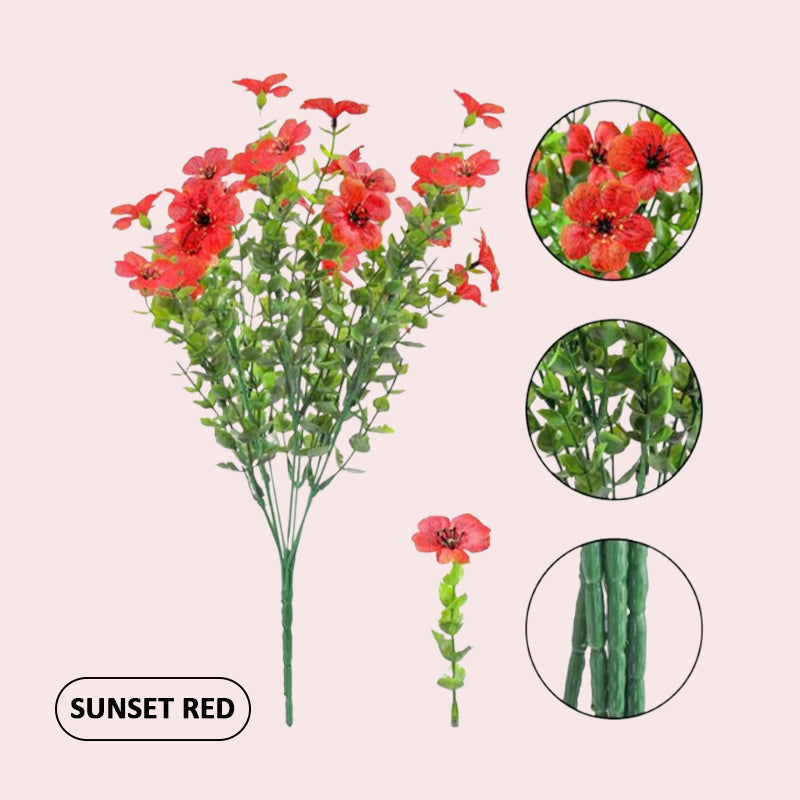 🌺UV-resistent färgglad konstgjord blomma💖
