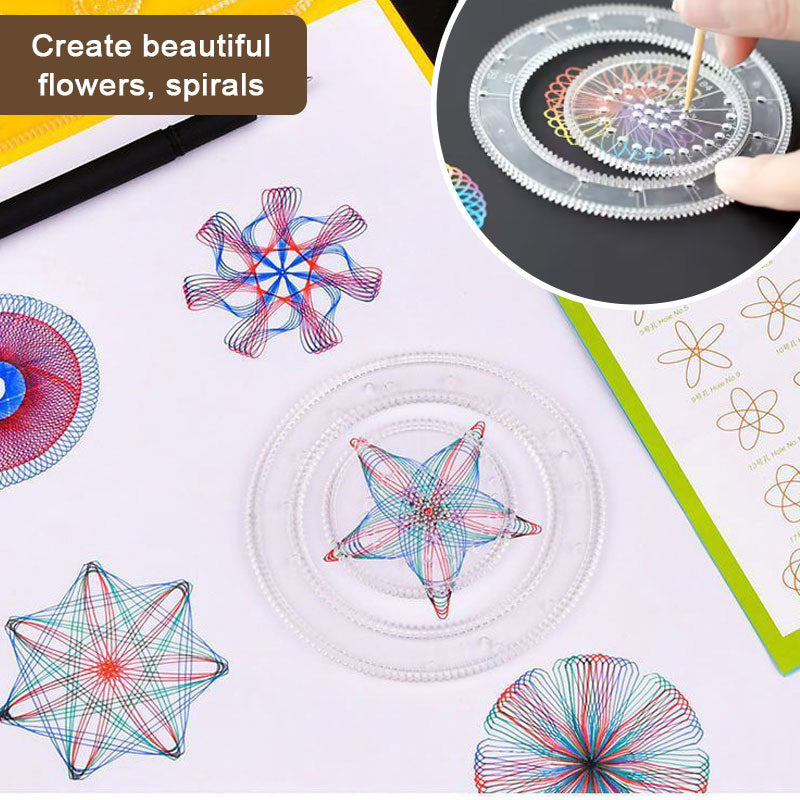 Kurvegir Spirograph ritverktyg