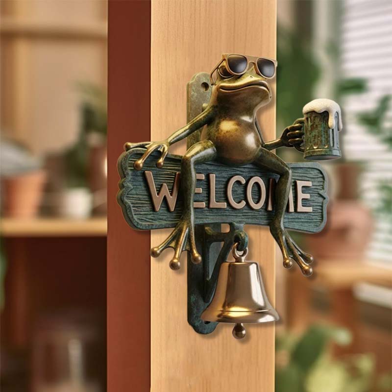 🐸Chill Frog WELCOME dörrklocka