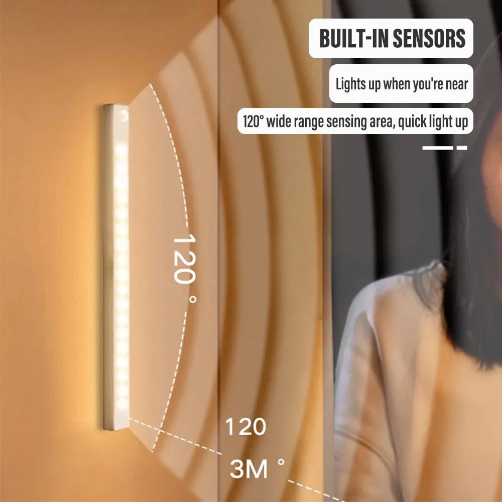 🔥NYÅRSREA - Uppladdningsbara LED-lampor utan stans Smart Sensor Magnetic