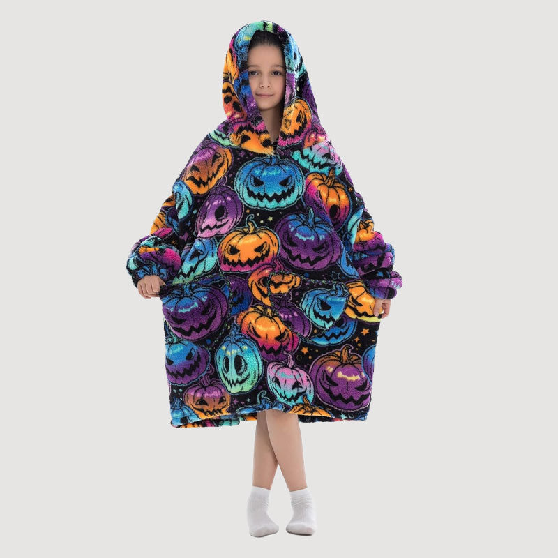 🧸 Förtjockad badrock med huva och filt