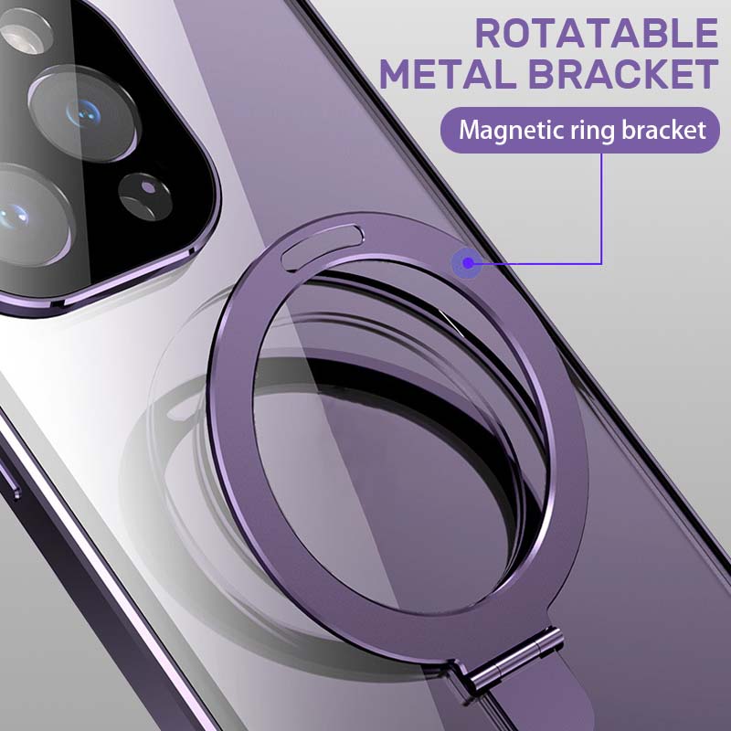 Magnetiskt fäste i metall för mobiltelefon (dubbelsidigt heltäckande)