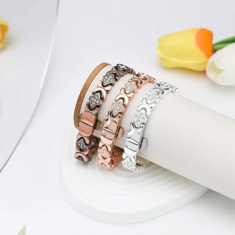 Magnetisches Vierblättriges Kleeblattarmband