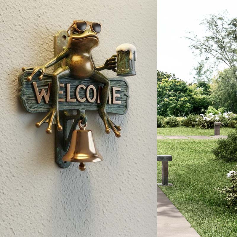 🐸Chill Frog WELCOME dörrklocka