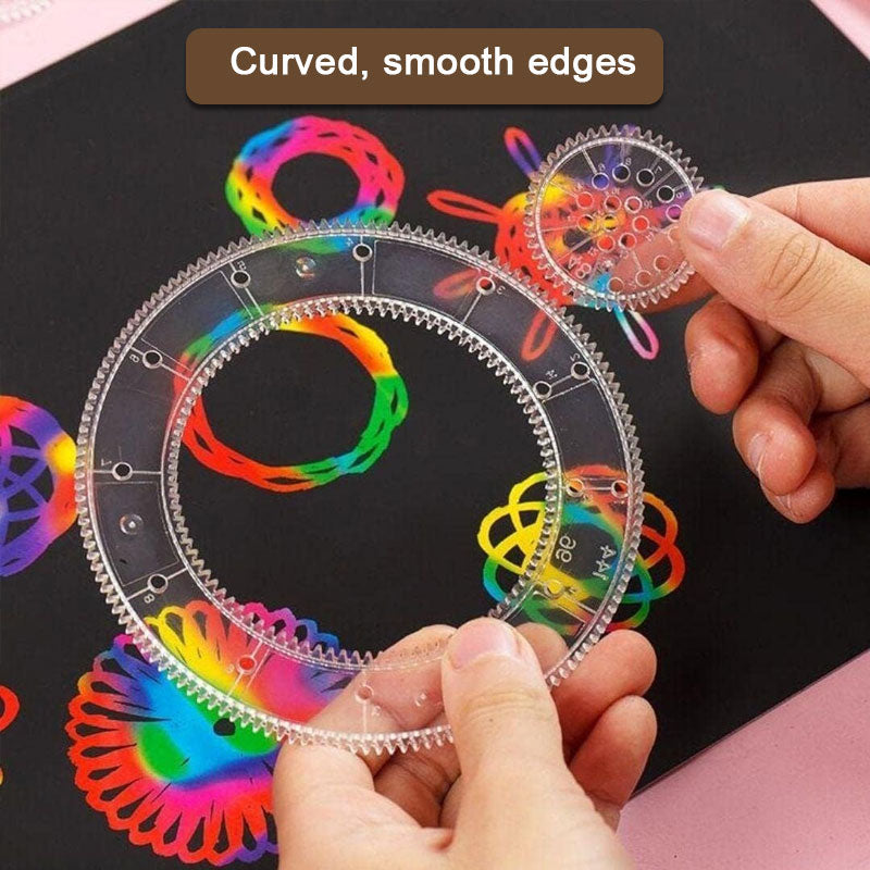 Kurvegir Spirograph ritverktyg
