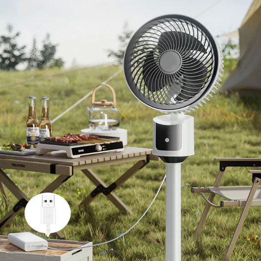 ❄️🔥USB-driven, tyst, energibesparande piedestalfläkt med luftflöde🍃