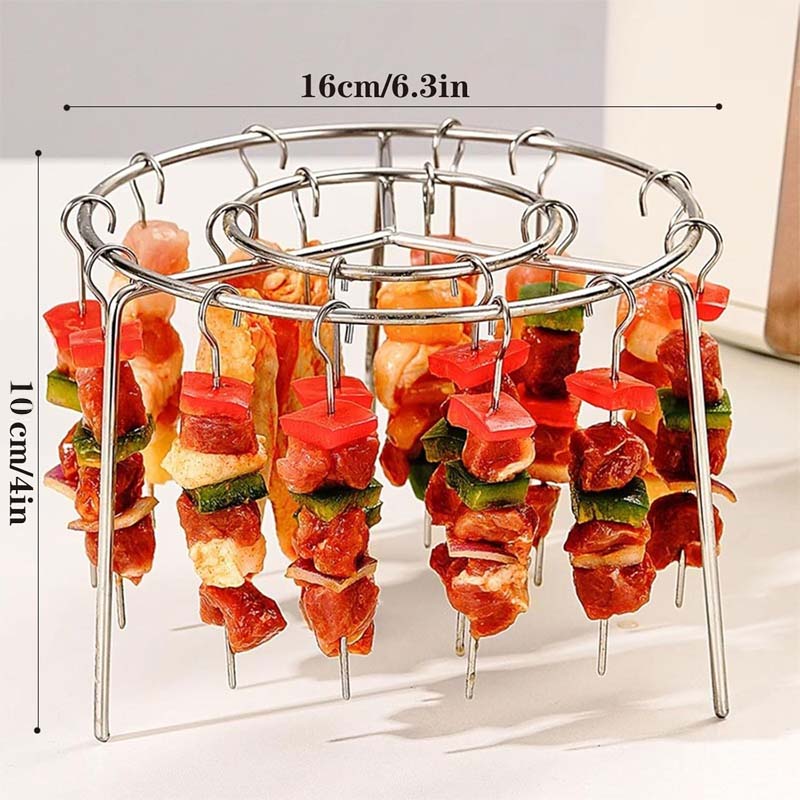 🔥 Grillspettställ för luftfryser | 360° jämn tillagning, krispigt och saftigt! 🍢
