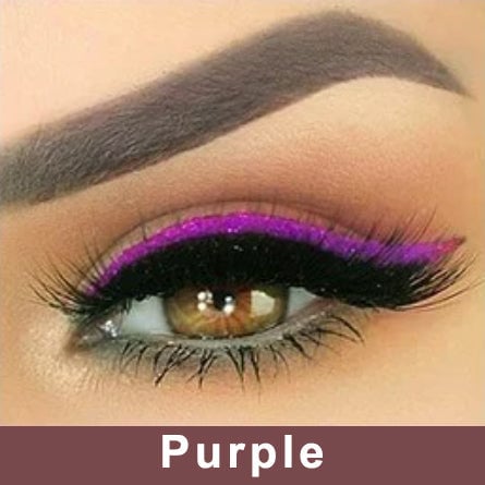 ÅTERANVÄNDBARA SJÄLVHÄFTANDE EYELINER- OCH ÖGONFRANSSTICKERS MED GLITTER