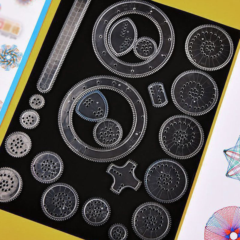 Kurvegir Spirograph ritverktyg