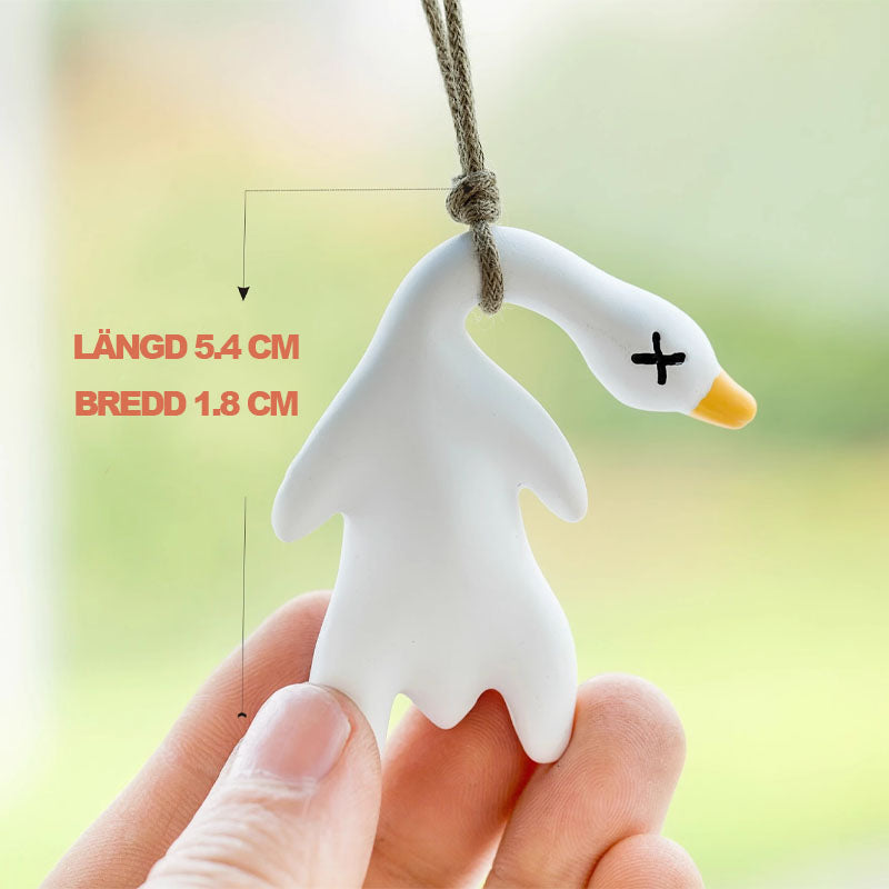 Färgskiftande stekt anka bilhängande🐤