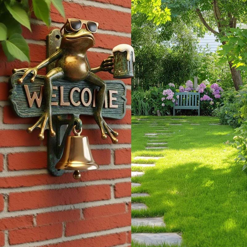 🐸Chill Frog WELCOME dörrklocka