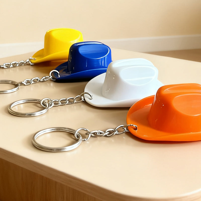 🤠 Nyckelring med flasköppnare i cowboyhatt - Vilda västern i fickan!