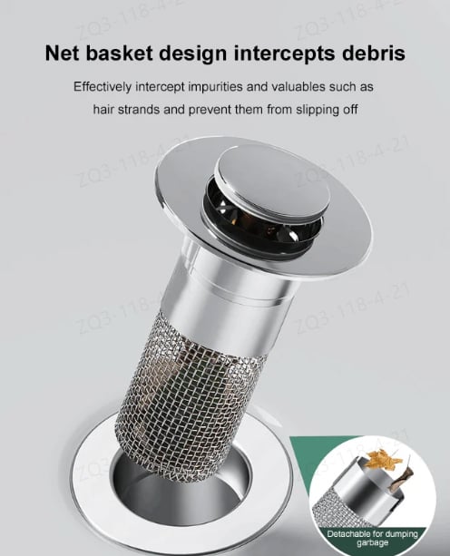 Isolera lukt och förhindra kackerlackor-Stainless Steel Floor Drain Filter