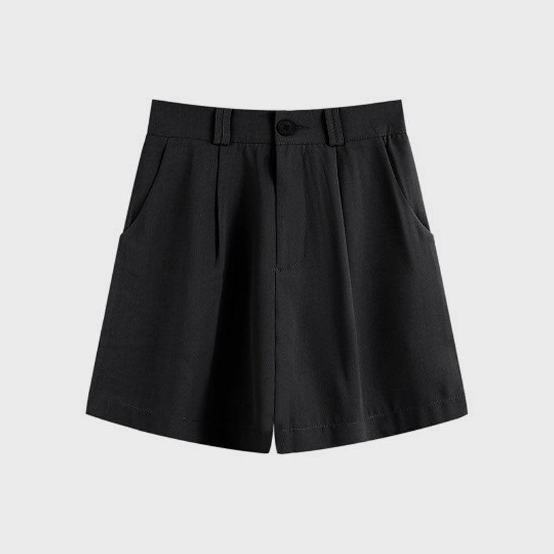 Stretchiga Kostymshorts Med Hög Midja
