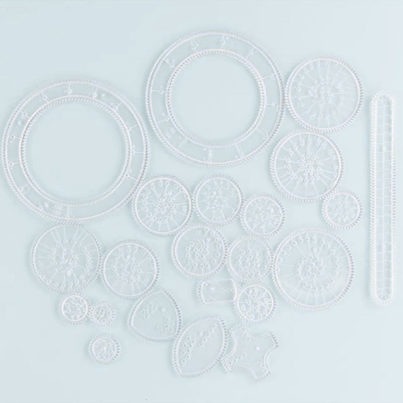 Kurvegir Spirograph ritverktyg