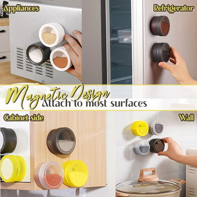 Magnetisk väggmonterad kryddlåda