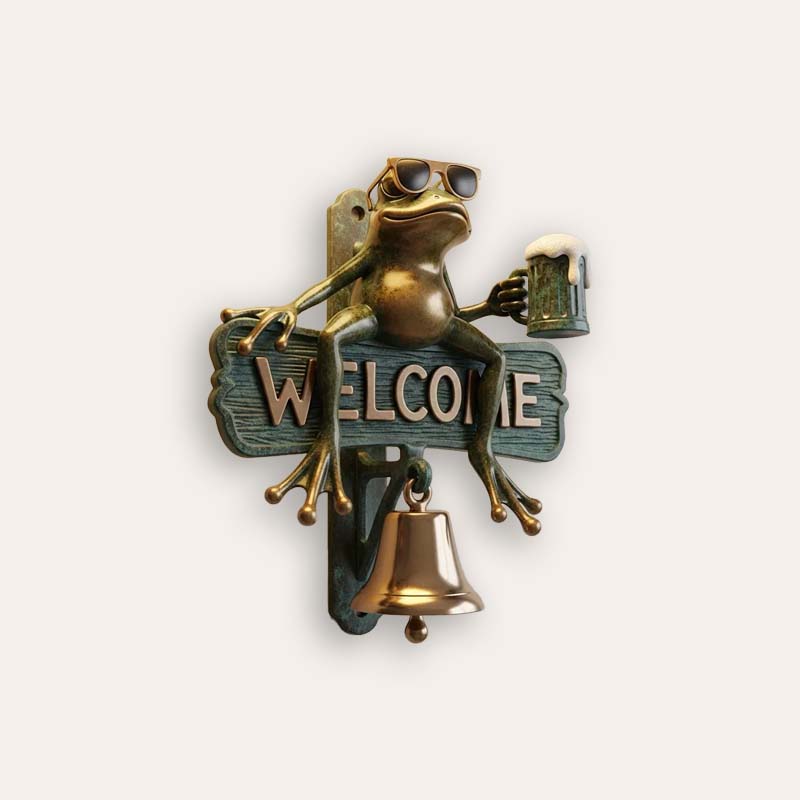 🐸Chill Frog WELCOME dörrklocka