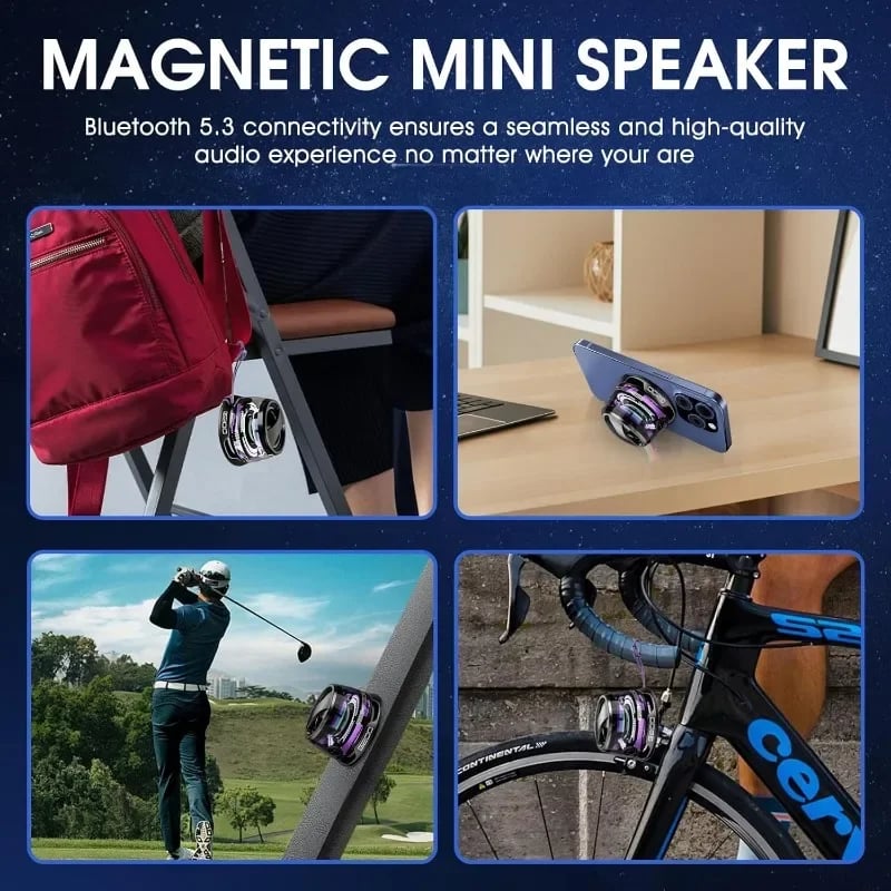 🔥Superdeal! 28% Discount! – Wireless Portable Speaker with Magnet