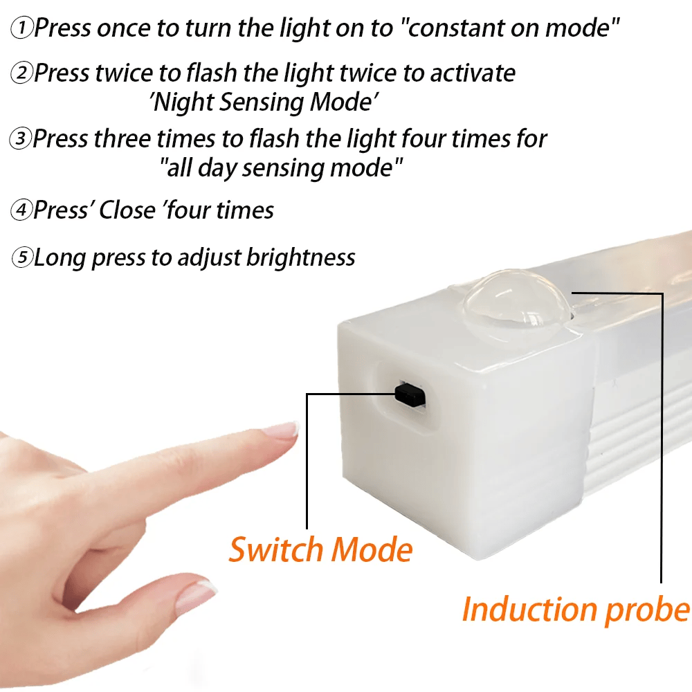 🔥NYÅRSREA - Uppladdningsbara LED-lampor utan stans Smart Sensor Magnetic