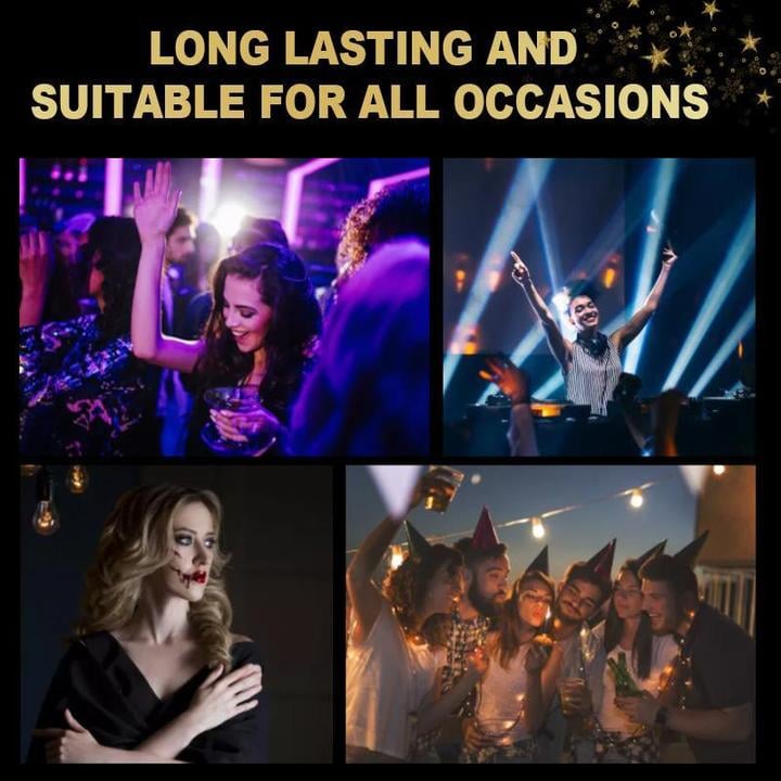 ÅTERANVÄNDBARA SJÄLVHÄFTANDE EYELINER- OCH ÖGONFRANSSTICKERS MED GLITTER