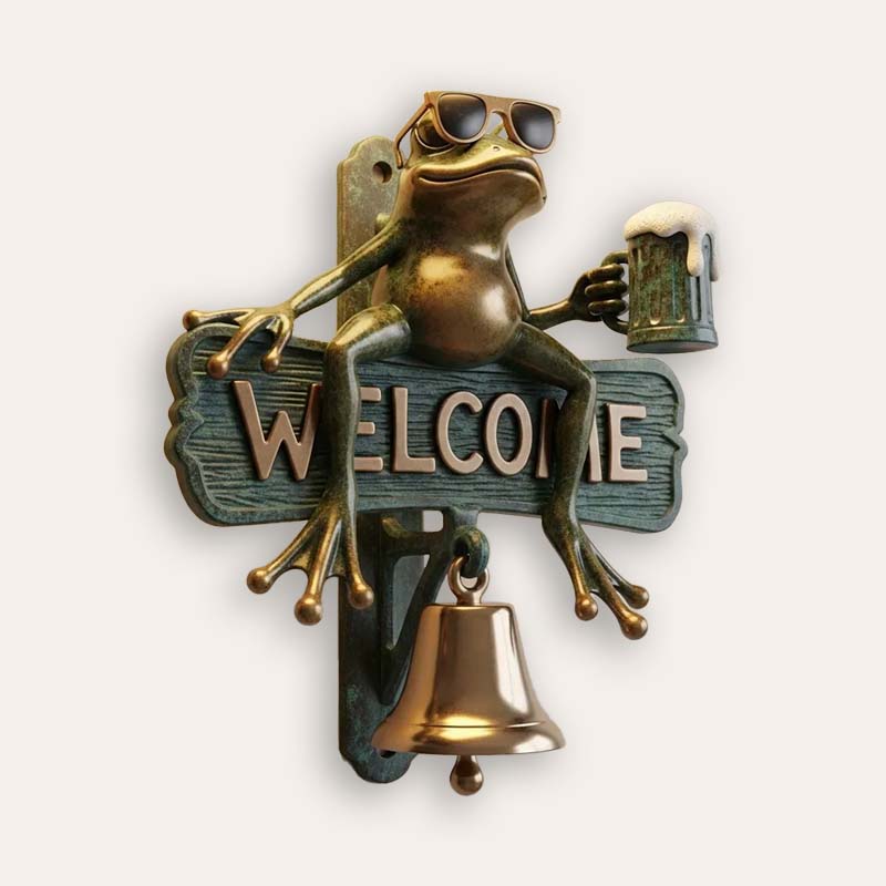 🐸Chill Frog WELCOME dörrklocka