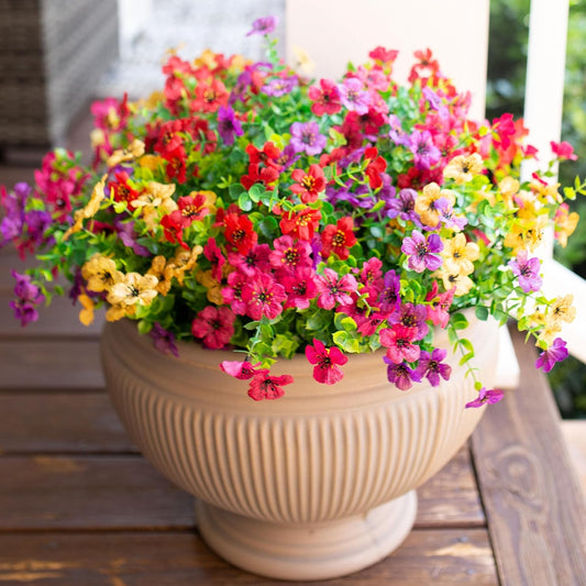 🌺UV-resistent färgglad konstgjord blomma💖