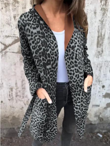 Leopardmönstrad Kofta Med Trenchcoat