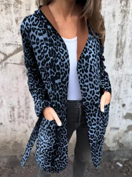 Leopardmönstrad Kofta Med Trenchcoat