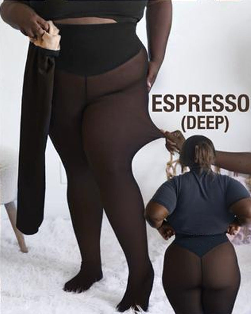 ⚡Över 50 000 sålda!❄️ Figurformande fleece-leggings med bara en söm✨✨ Håller dig varm. Ser fantastisk ut.