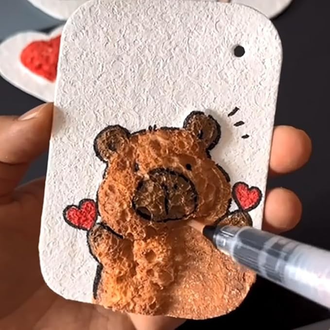 😃 Bra idé för sommaraktiviteter! - Kit för målning av textur av magiskt 3D-skum 🎨✨