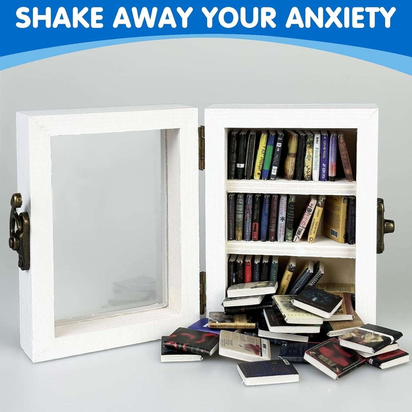 🎁Sista dagen 49% RABATT 📖Shake Bookshelf | Skaka av dig din ångest