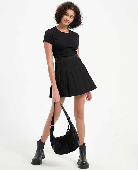 🔥Modern axelremsväska i nylon i enfärgad design🔥