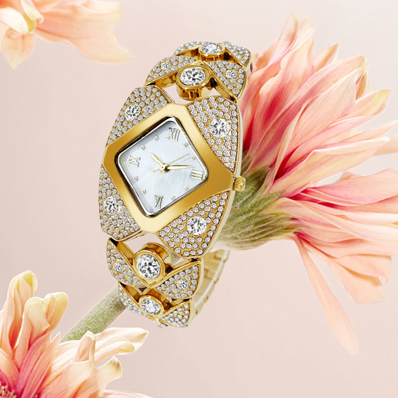 Damklocka I Retrostil Med Quartz-Motiv/Ladies' Retro-Style Quartz Watch