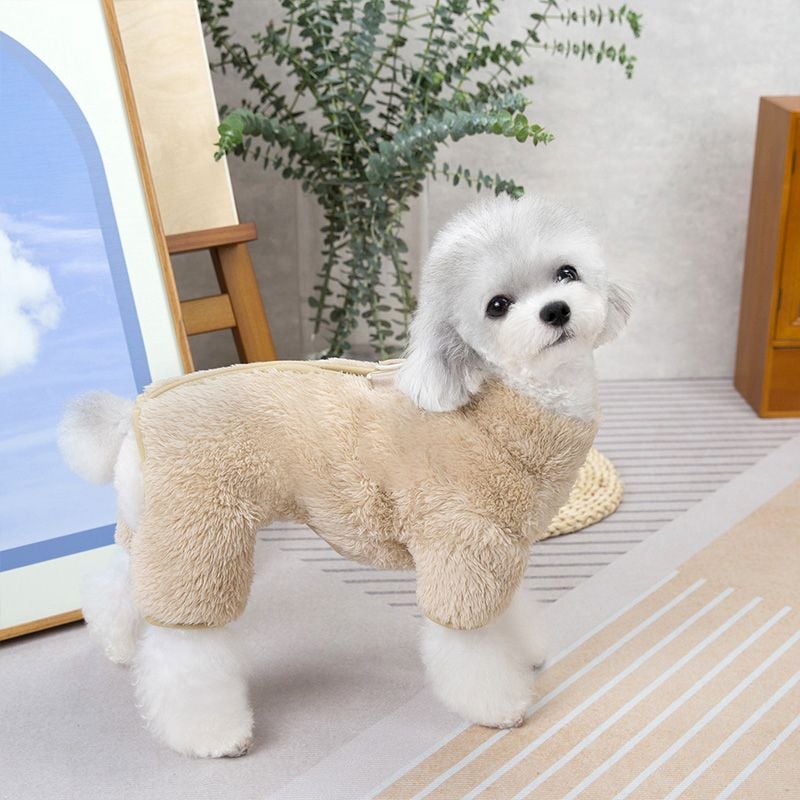 🐶Vinterhund jumpsuit med dragkedja bak/🐶Winter dog jumpsuit with zipper on the back