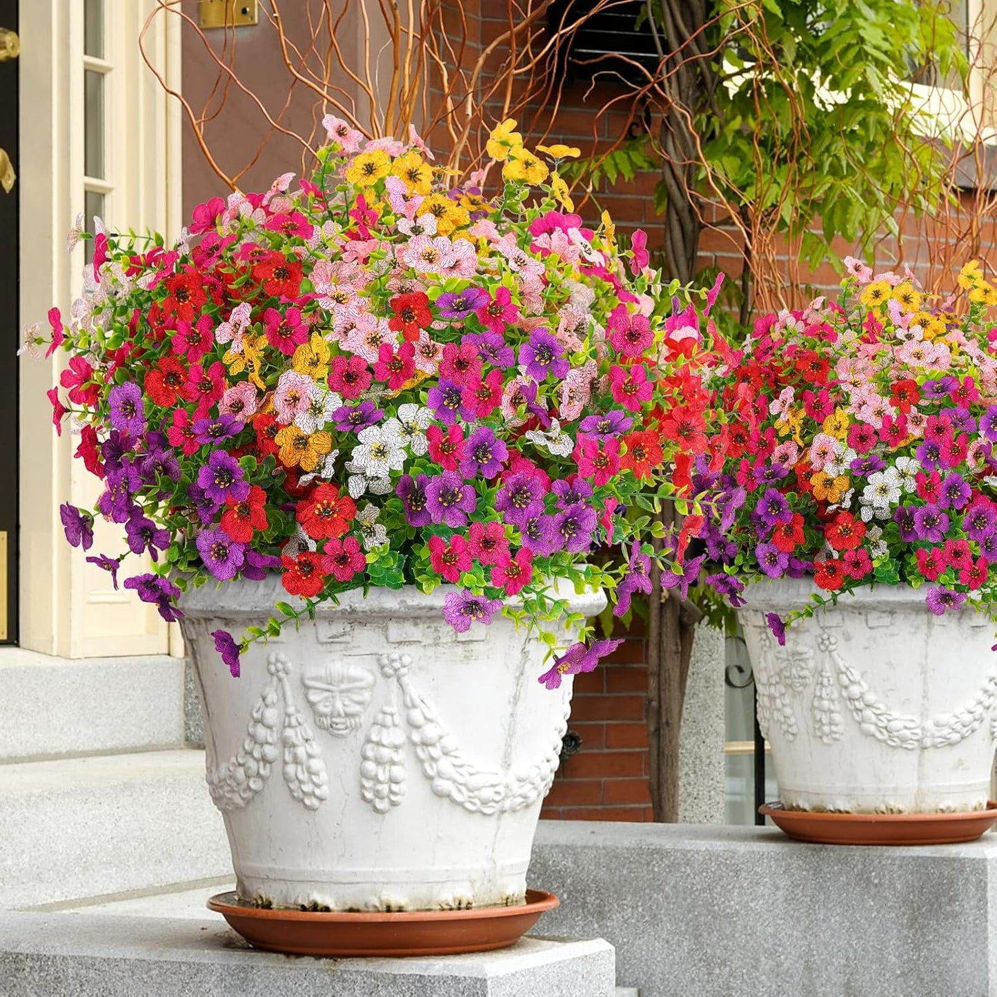 🌺UV-resistent färgglad konstgjord blomma💖