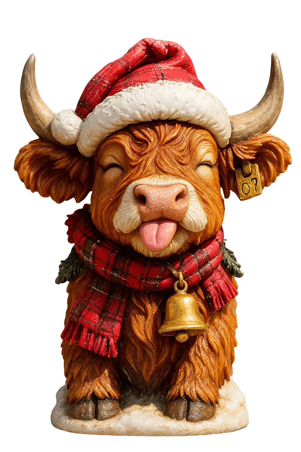 🐮Highland Cow Adventskalender 2025🎄 - 3D Handgemaakte Highland Koe Pop (24 stuks)