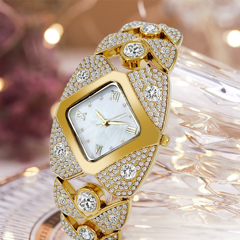 Damklocka I Retrostil Med Quartz-Motiv/Ladies' Retro-Style Quartz Watch